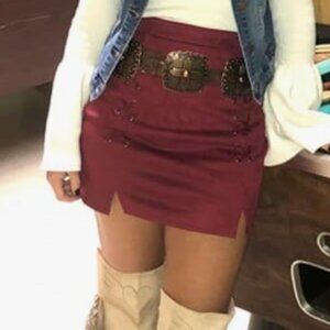 Faux leather high waisted NEW, never worn pencil skirt